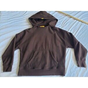 Yellow Label Co Hoodie Mens XS Brown Distressed Sweatshirt Pullover Heavy